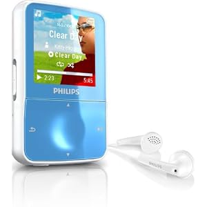 Philips GoGear Vibe 4GB MP3 and Video Player with 1.5 Inch LCD and Internet Video Download Including YouTube (Blue)