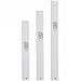 White Aluminum Mezuzah Holder with Stick-On Back For 10 cm Scroll