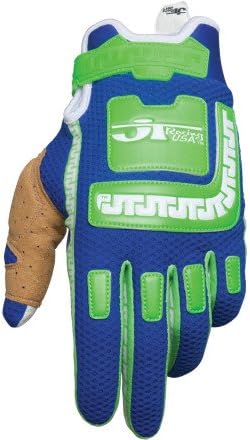 JT Racing Life Line Gloves - Small/Green/Blue