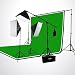 ePhoto Photography Studio Video Lighting Chromakey Green Black White Screen 3 Muslin Backdrops Lighting Kit Background Support Kit by ePhotoInc H9004SB-69BWG