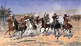 A Dash for Timber by Frederic Remington - 25 x 39 3/4 inches - Fine Art Print / Poster