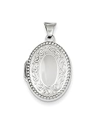Sterling Silver 21mm Oval Locket. Metal Wt- 1.51g