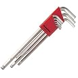 Bondhus 17099 Set of 9 Balldriver L-wrenches with BriteGuard Finish, Extra Long Length, sizes 1.5-10mm