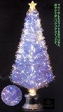 クリスマスツリー ブルーLEDファイバーツリー サイズ:高さ60cm...
