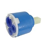 SODIAL(R)蛇口水タップ蛇口セラミックカートリッジバルブブルー