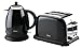 Hinari HGP158 Black Stainless Steel Kettle and 2 Slice Toaster Pack