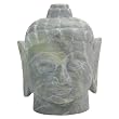 Grey Stone Buddha Head Statue