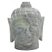 Grey Stone Buddha Head Statue