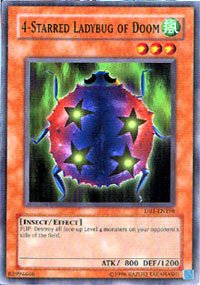 YuGiOh Dark Beginning 1 Single Card 4-Starred Ladybug of Doom DB1-EN198 Common