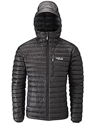 Apparel: Rab Microlight Alpine Jacket - Mens Black/Shark Medium - Rab