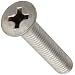 18-8 Stainless Steel Machine Screw, Metric, Flat Head, Phillips Drive, Meets DIN 965 Specifications, M3-0.5, 35mm Length, Pack Of 50