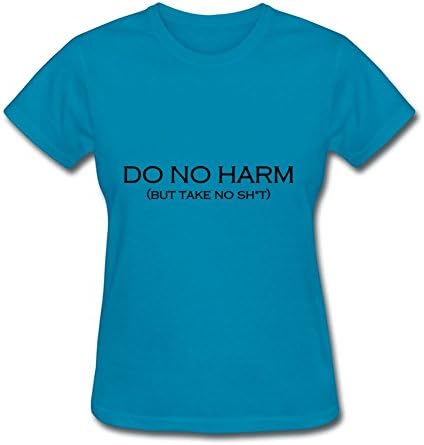Women Creative Deepheather X-large Do No Harm But Take No Shit Image Blue By Ellisalexande