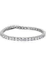 CZ by Kenneth Jay Lane "Radiant Rounds" Look-of-Real Cubic Zirconia Tennis Bracelet, 15 CTTW