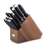 Anolon Advanced Santoprene Cutlery 17-Piece Block Set, Black