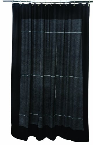 Famous Home Fashions Granite Curtain Black