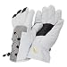 Premium quality skiing gloves. Water resistant ski-ing gloves with Thermal Warmth Insulation. Microfibres have more surface area to trap more warm air and insulate better than large fibres of other insulations. Adjustable pull tie to ensure a snug fit and keep cold air out. Fibre contents for outer 100% nylon, inner 100% polyester.