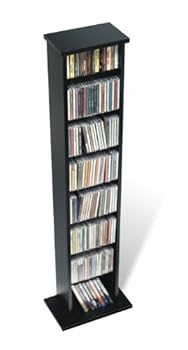 Prepac Slim Cd, Multimedia Storage Rack - Ma-0160 Black Prepac Slim Cd, Multimedia Storage Rack - Ma-0160 Black