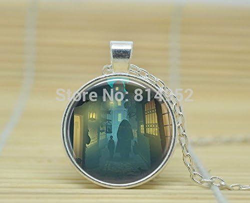 VintaStore Art Glass Necklace Harry Potter Head Geekery Necklace A3568