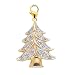 Jewelry : 14k Gold Diamond Christmas Tree Charm (1/10 cttw)