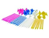 Kitchen Craft Wax Birthday Candles with Holders pack of twelve