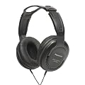Panasonic RP-HT265E-K Closed Type Headphones with Volume Control - Black