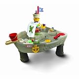 [HSB Value+ Bundle] Little Tikes Anchors Away Pirate Ship Water Play 615924 with MF® Chenille® Cleaning Glove