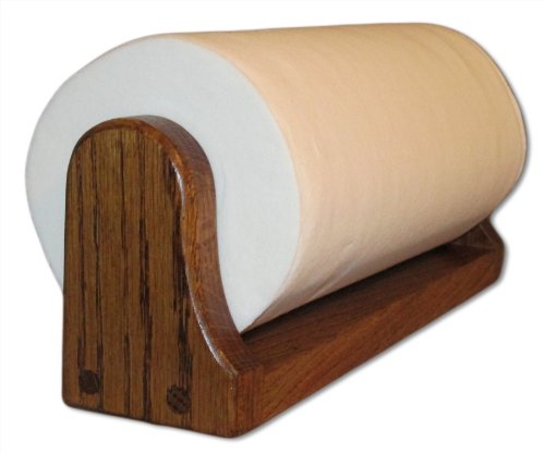 Dark Oak Paper Towel Holder (Mounted)