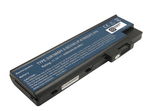 11,1V Batterie pour l'ordinateur portable Acer Aspire 9420WSMI 9423WSMI 9424WSMI 7514WSMI, compatible avec 3UR18650Y-2-QC236 LIP-6198QUPC SY6