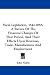 Fiscal Legislation, 1842-1865: A Review of the Financial Changes of That Period, and Their Effects Upon Revenue, Trade, Manufactures and Employment