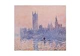 Houses of Parliament, London Claude Monet Art 56x71cm Art Print