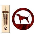 Bluetick Coonhound Wind Chimes X-SMALL Bronze