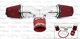 00 01 02 Durango 3.7 4.7 Dual Twin AIR INTAKE + Red Filter SRDDG4R