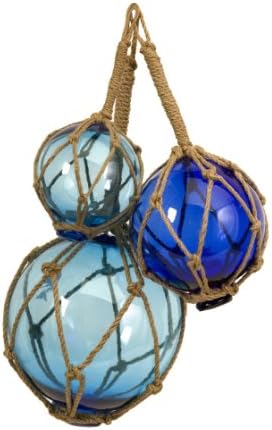 Decorative Balls in Net Floats - Set of 3
