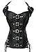 Dear-Lover Women's Halterneck Buckle-up Steampunk Corset