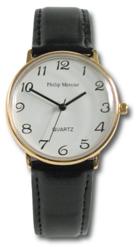 Philip Mercier Damen-Armbanduhr Analog Formgeh&auml;use weiss SML24/A