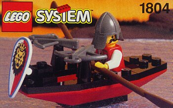 Lego 1804 Royal Knights Crossbow Boat with Figure
