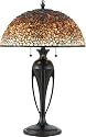 Quoizel Tiffany 29 1/2 -Inch Table Lamp with Fossil Stone Shade,Burnt Cinnamon finish #TFFS6330BC