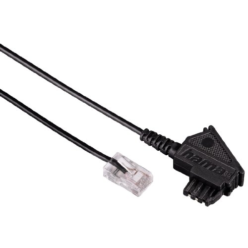 Hama DSL-Kabel (TAE-F-Stecker - Modular-Stecker RJ45 8p2c, 0,5m)