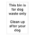 Dog Fouling Sign 