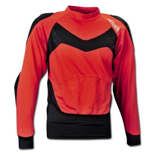 Reusch Adult Magno Long Sleeve GK Jersey, Fiesta Red, Small
