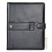 Black Leather Book Case with Stand for iPad