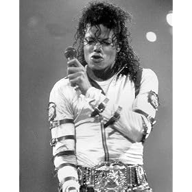 MICHAEL JACKSON 11X14 B&W PHOTO