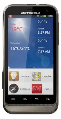 Motorola Defy XT535 Unlocked GSM Phone with Android 2.3 OS, Touchscreen, 5MP Camera, GPS, Wi-Fi, Bluetooth, FM Radio and microSD Slot - Black