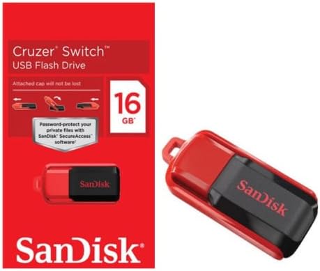 SanDisk Cruzer 16GB Switch USB 2.0 Flash Thumb Drive SDCZ52-016-B35 Memory Disk