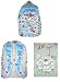 Christian Audigier Ed Hardy Backpack Baby Blue Campus Bag DB-BG-003