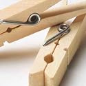 Clothes Pins Old-Fashioned Wood w/ Spring Action Pack of 50 Wooden Clothespins by Whitney Design