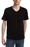 41kXE6a7VBL. SL160  Splendid Mens Always Short Sleeve V Neck T Shirt,Black,Large
