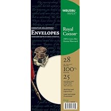 Neenah Royal Cotton Fine Business Stationery 10 Envelope 4.12 X 9.5 Inches, 25 Count, Ivory (29725)