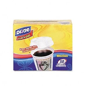 Dispenser Box, 12 oz. Cup Lid, 50 Box Coffee Dreams Wise Size DXS5342DXCOMB by 