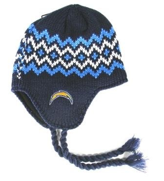 Reebok San Diego Chargers Ladies Navy Blue Braided Fashion Knit Beanie